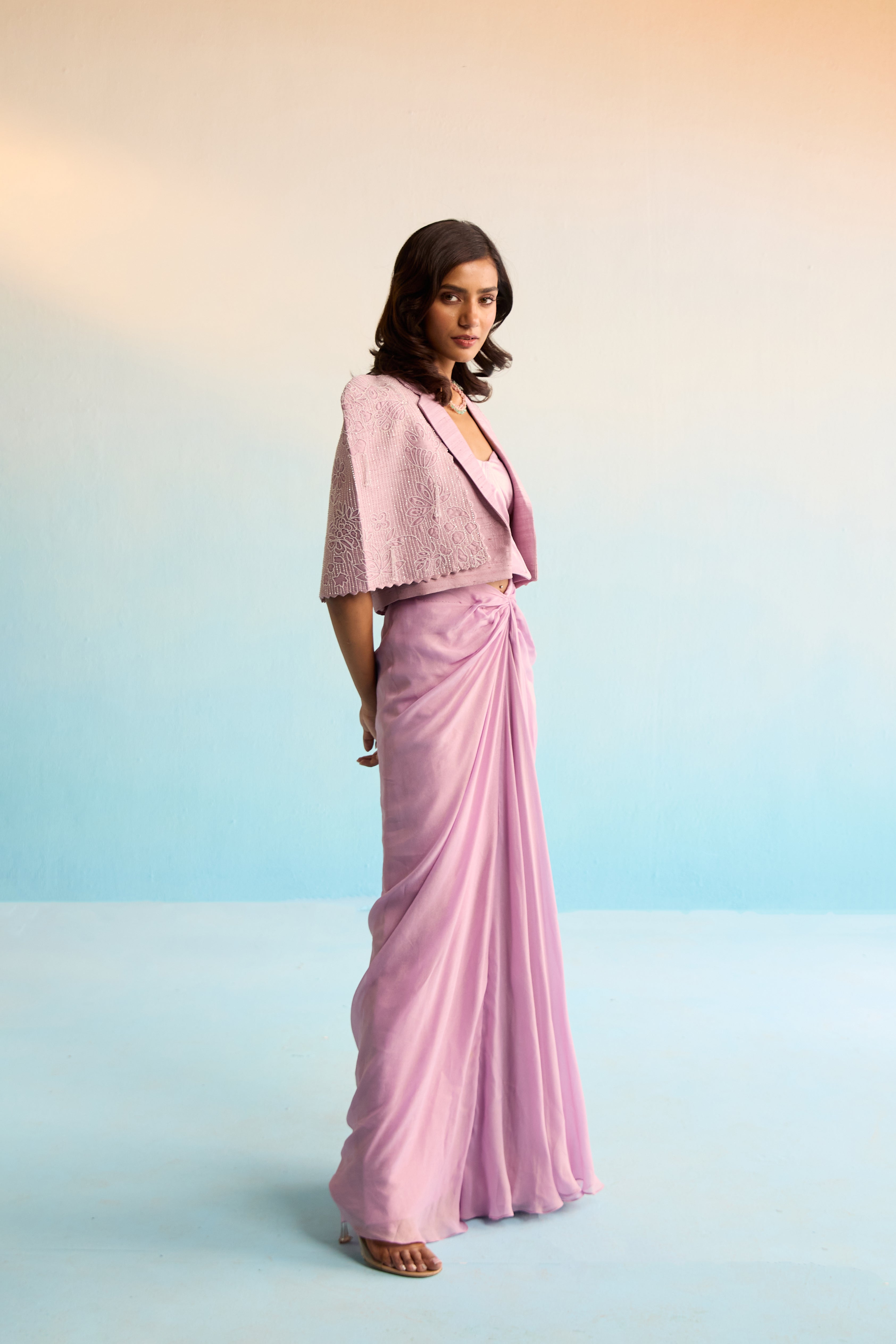 Velany Cape And Skirt Set