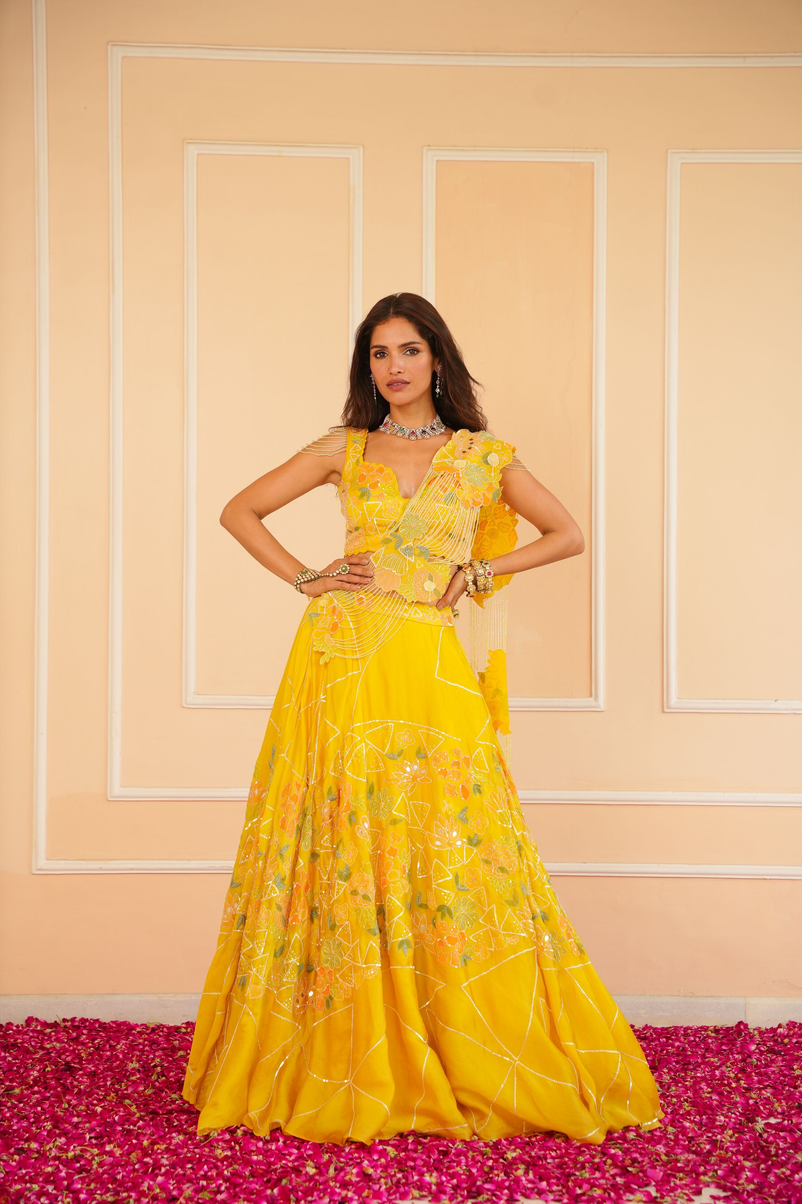 Vibrant Yellow Lehenga