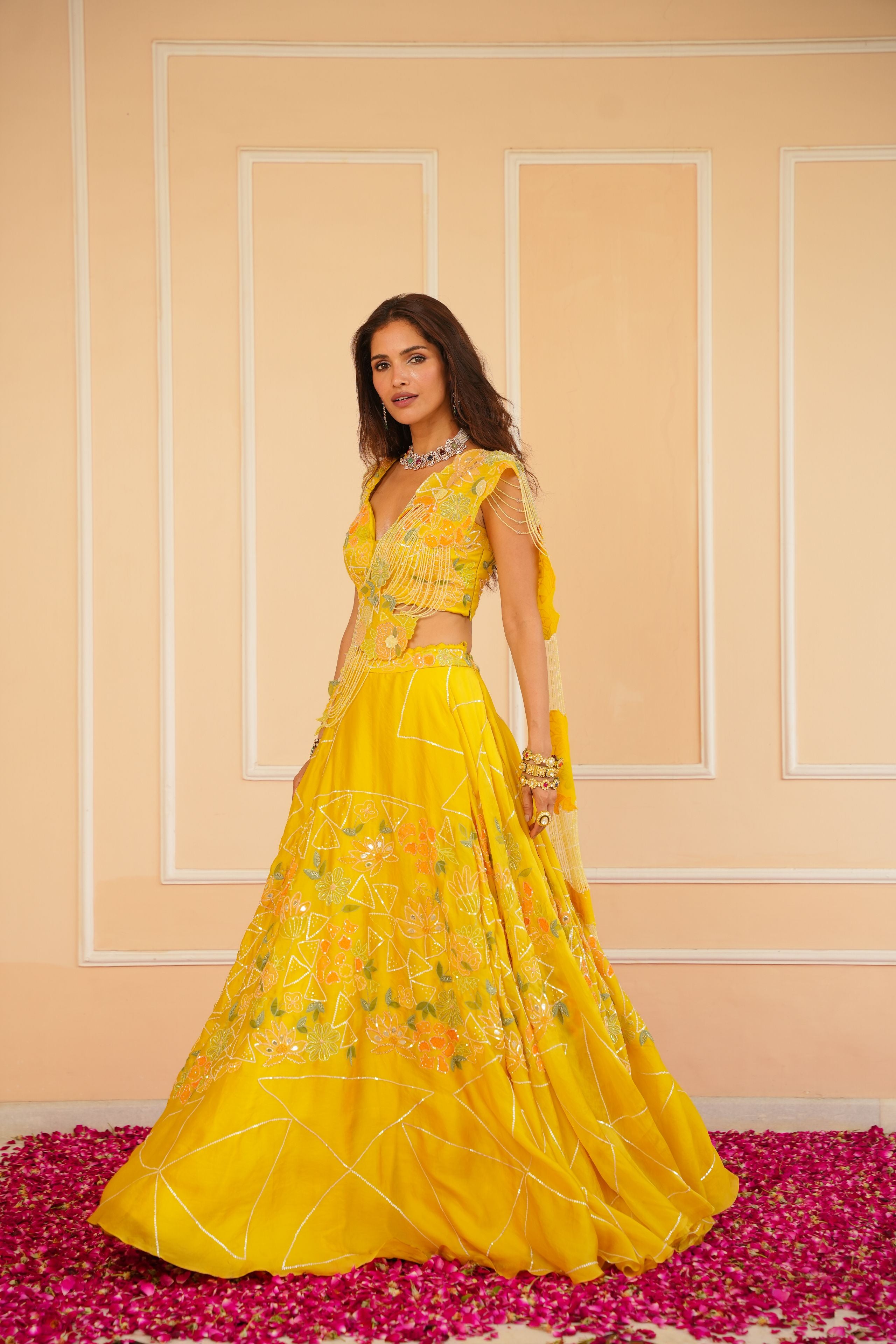 Vibrant Yellow Lehenga
