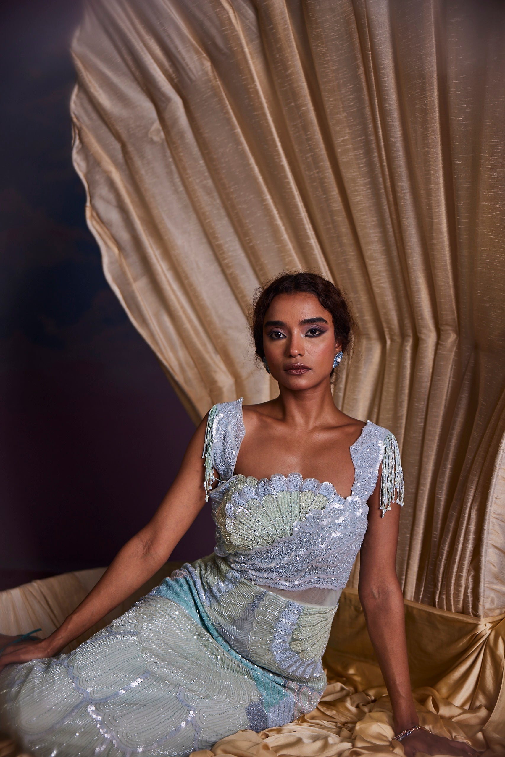 Pearlaqua Sequins Gown