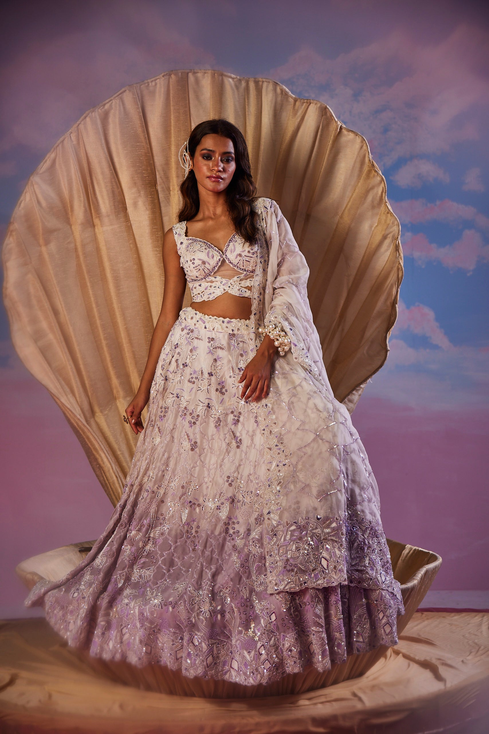 Amara Ivylac Cutdana Bridal Lehenga Set