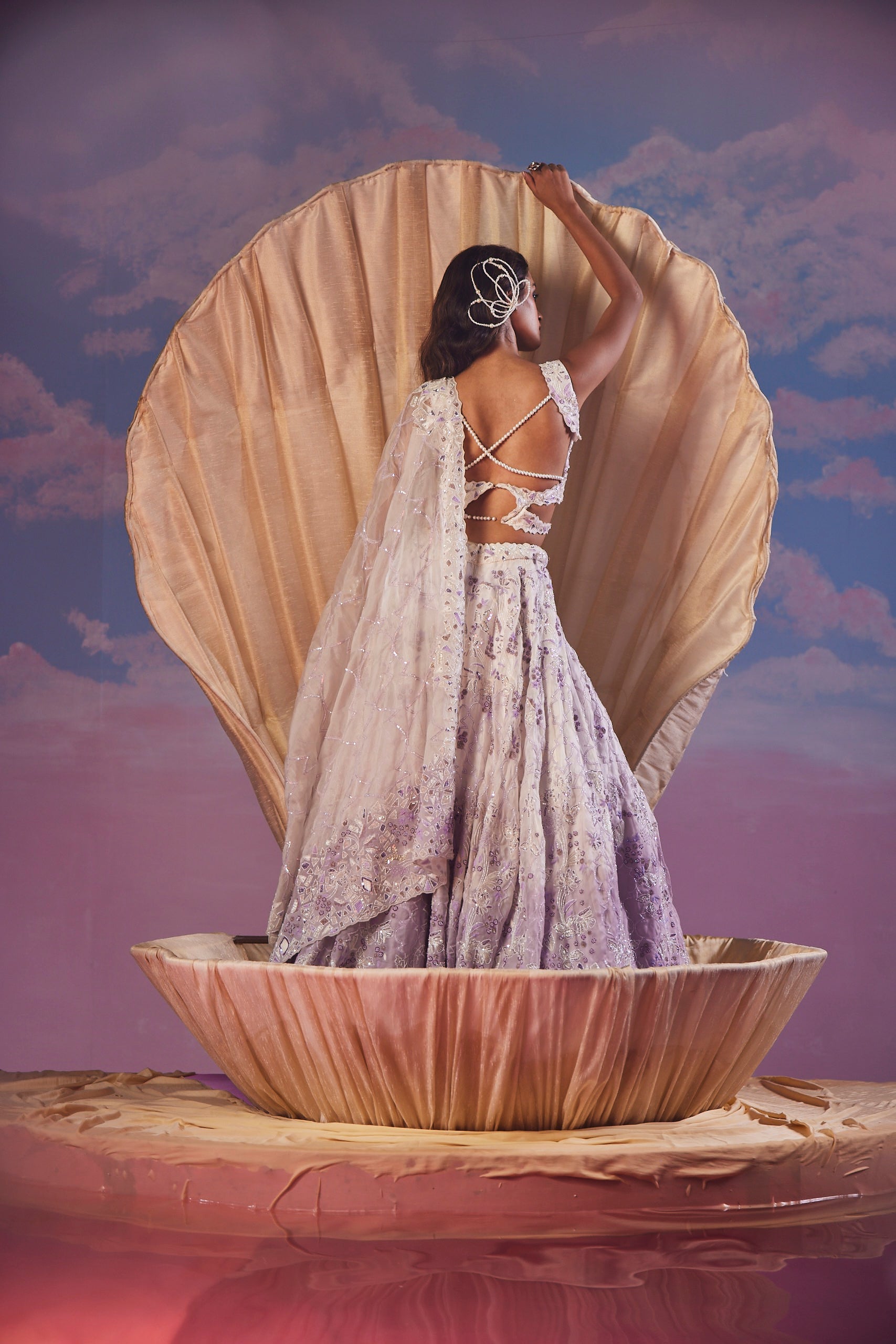 Amara Ivylac Cutdana Bridal Lehenga Set