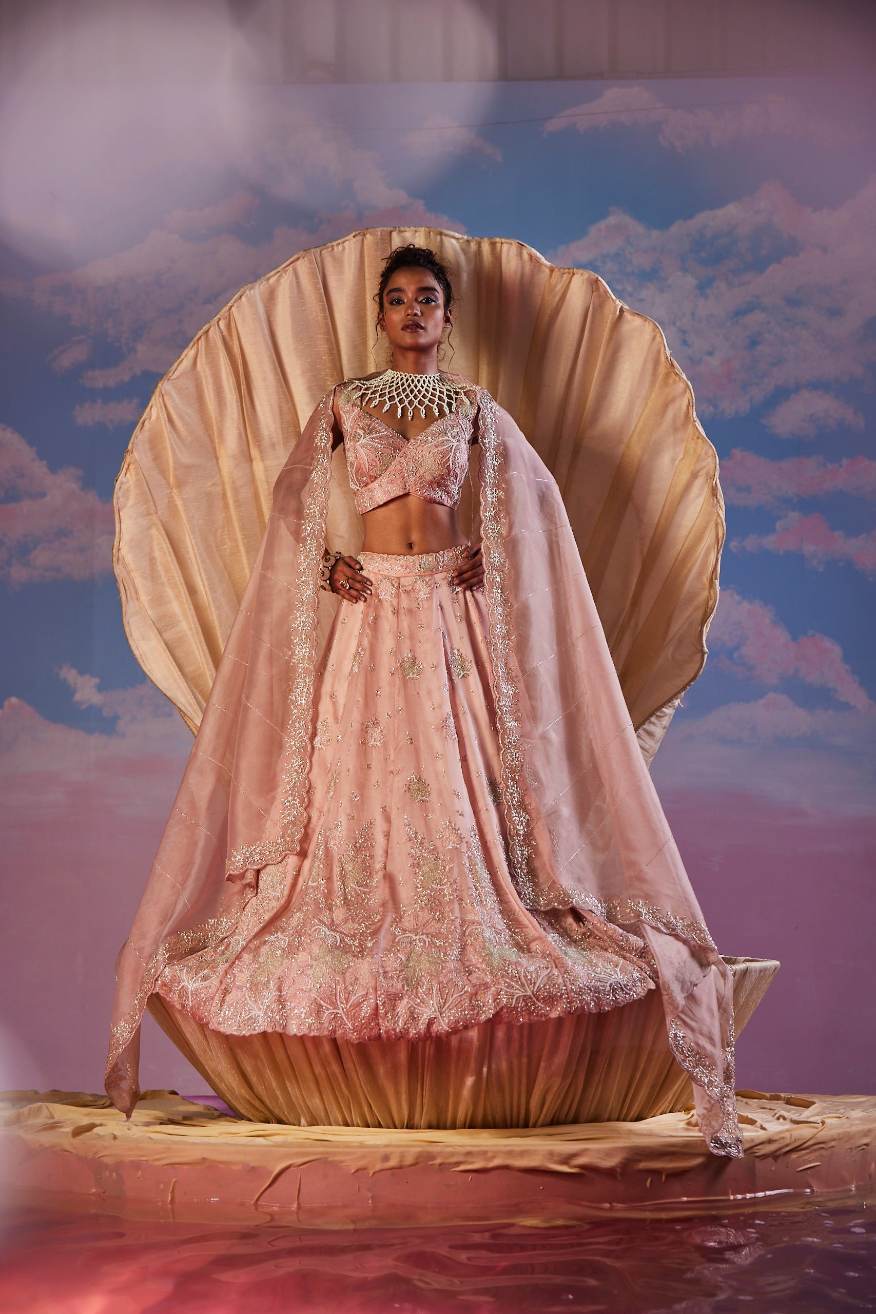 Primrose cutdana Lehenga Set