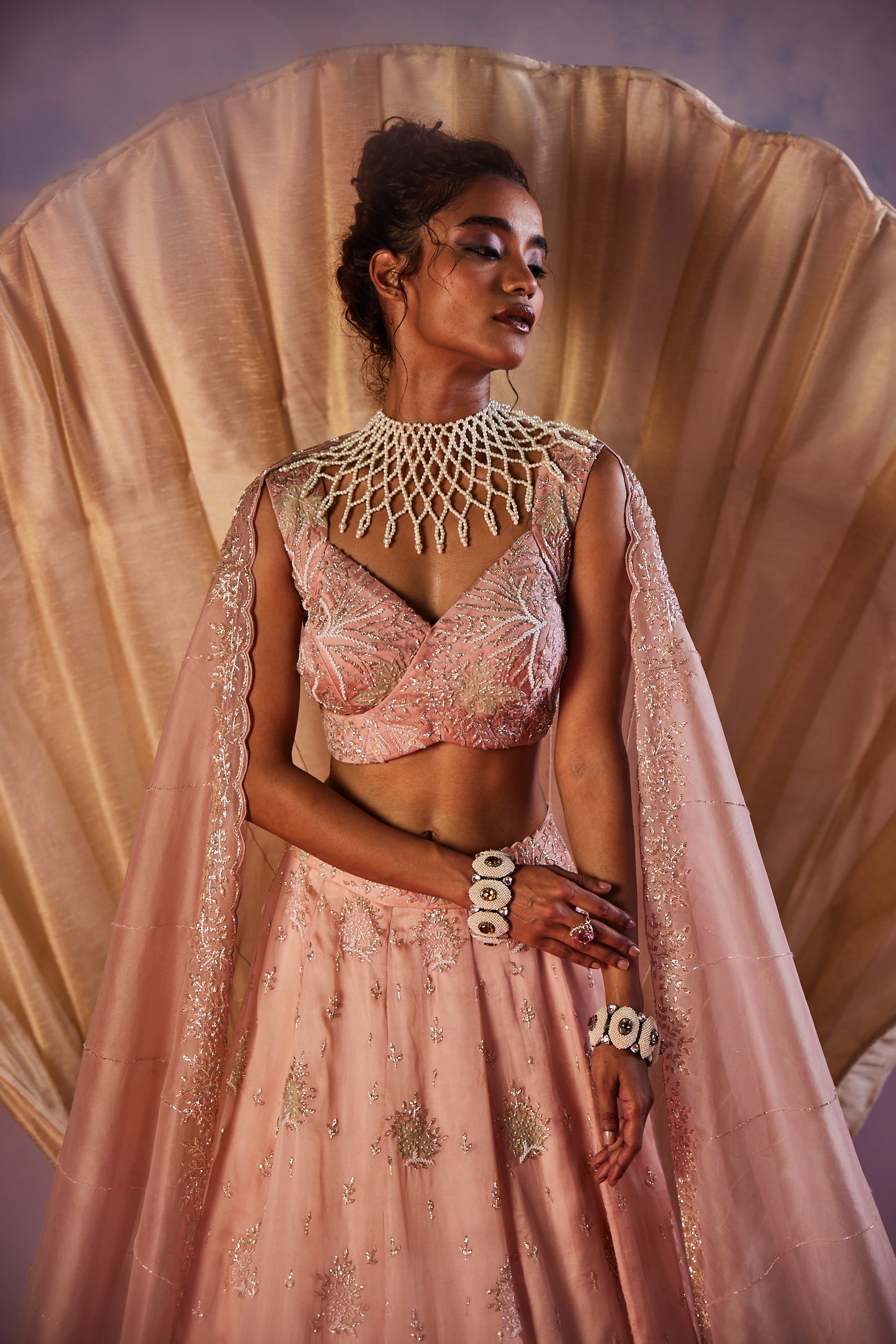 Primrose cutdana Lehenga Set