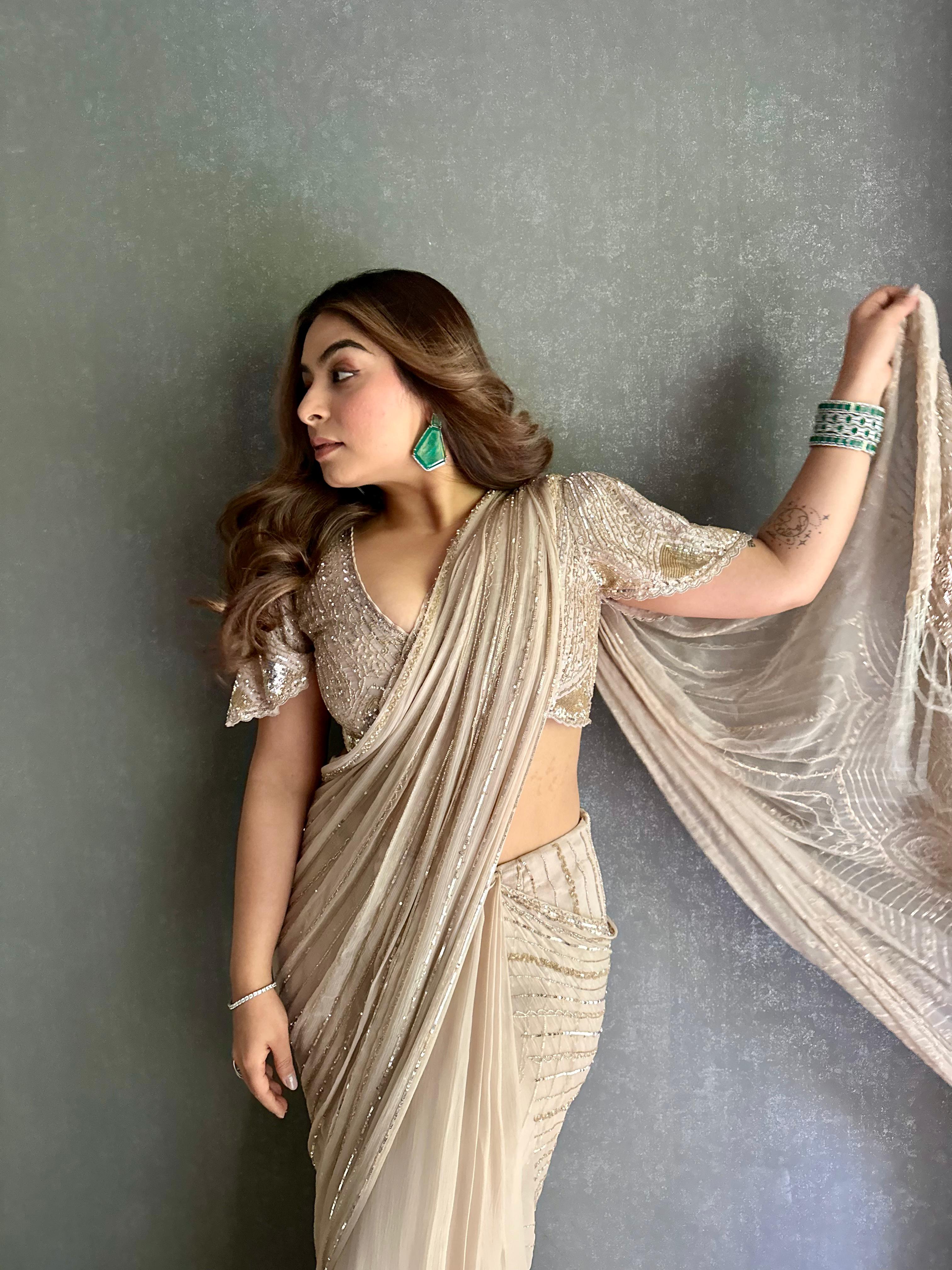 Celestial Chiffon Saree