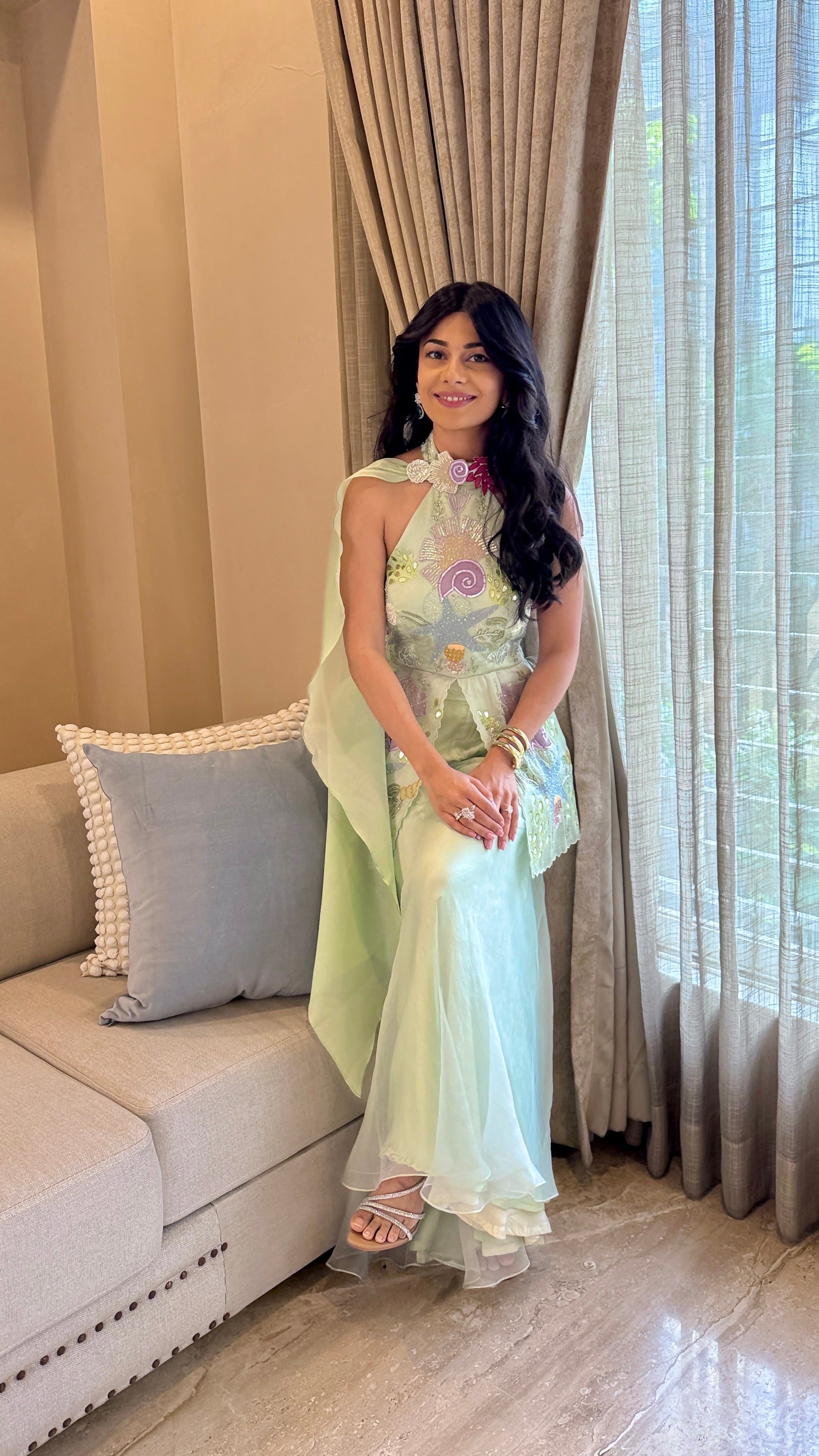 Ocean Breeze Sharara Set