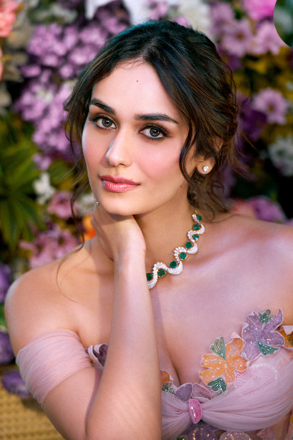 Manushi Chhillar in Lavender Lehenga Set
