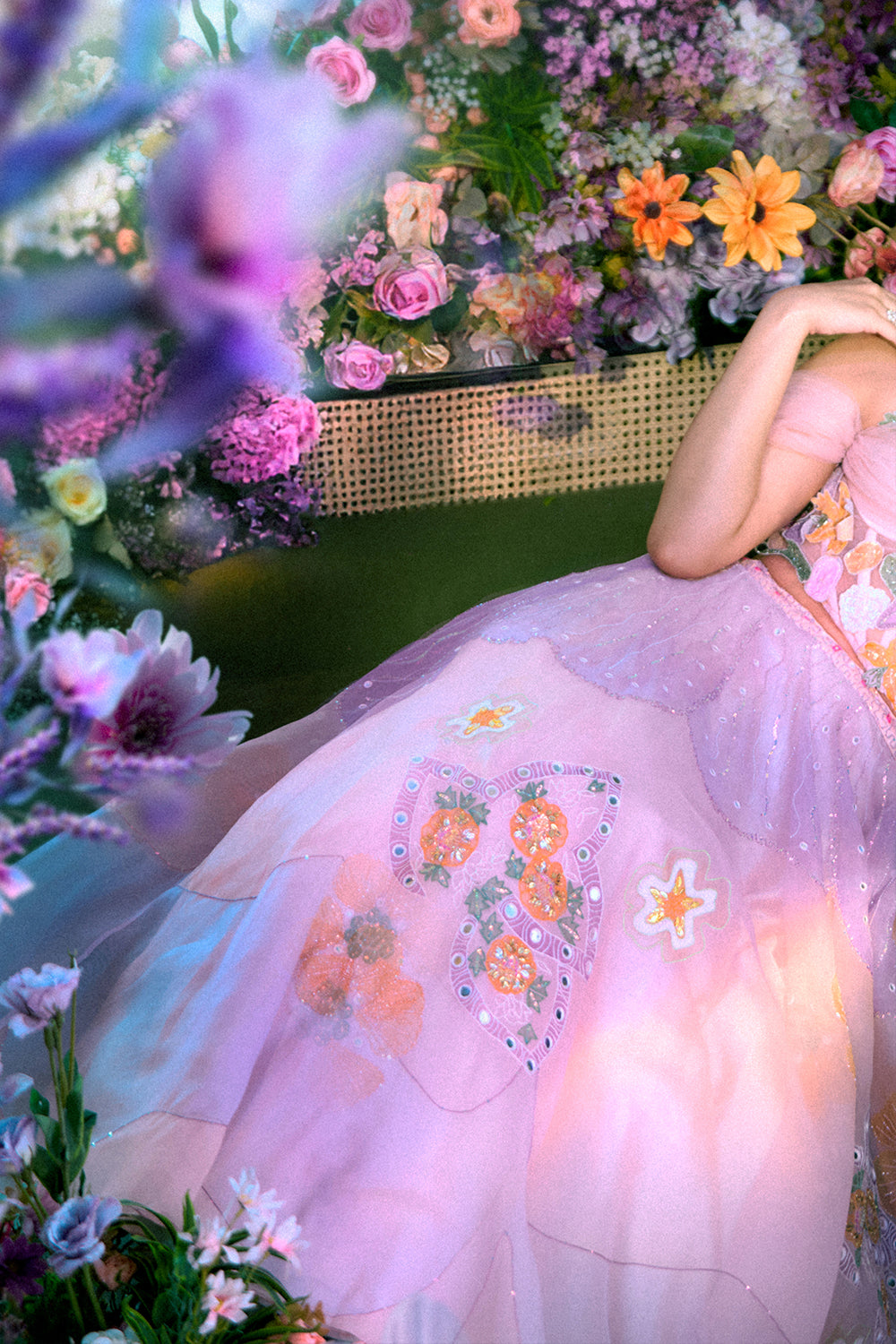 Manushi Chhillar in Lavender Lehenga Set