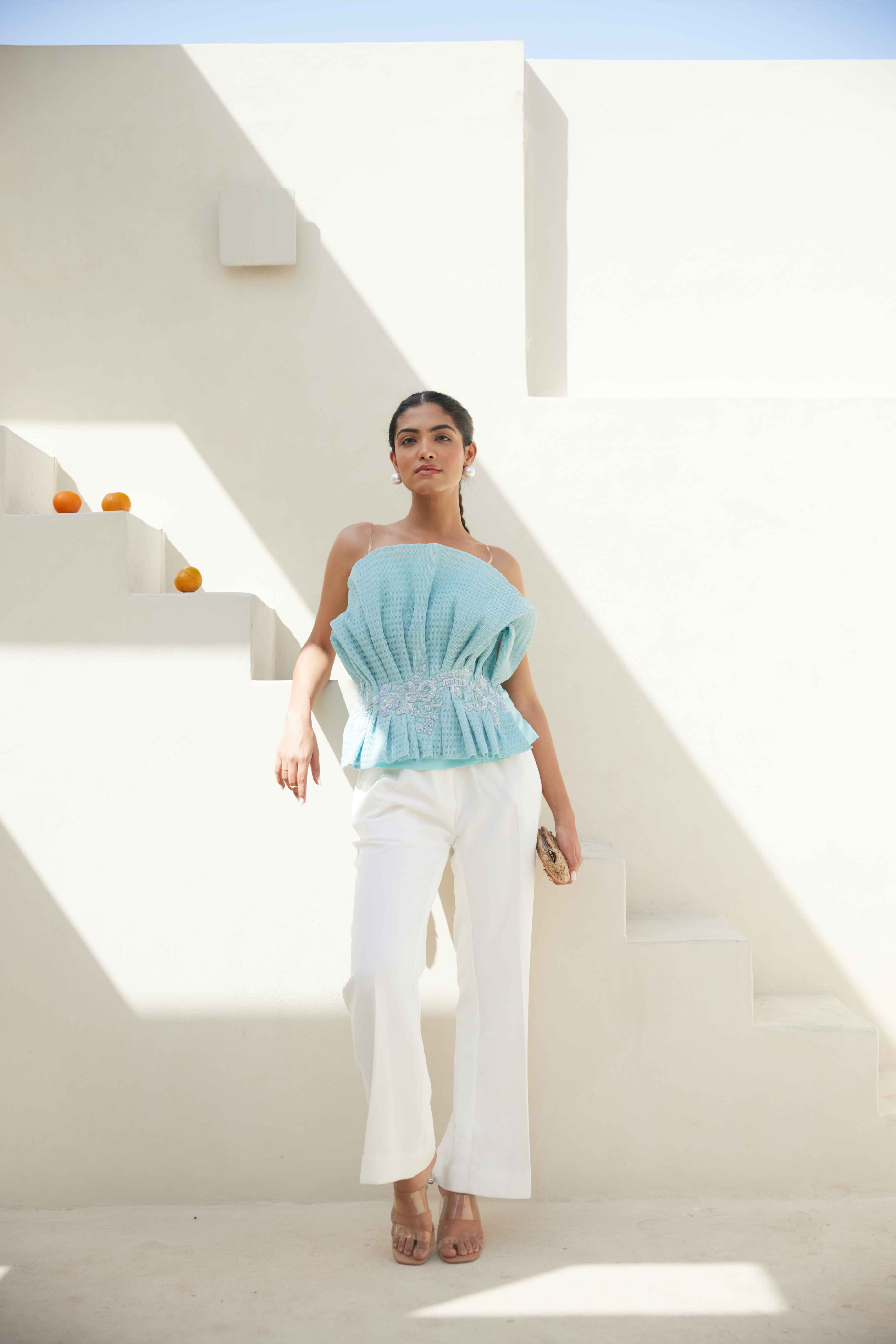 Sapphire Skyline Bejewelled Top