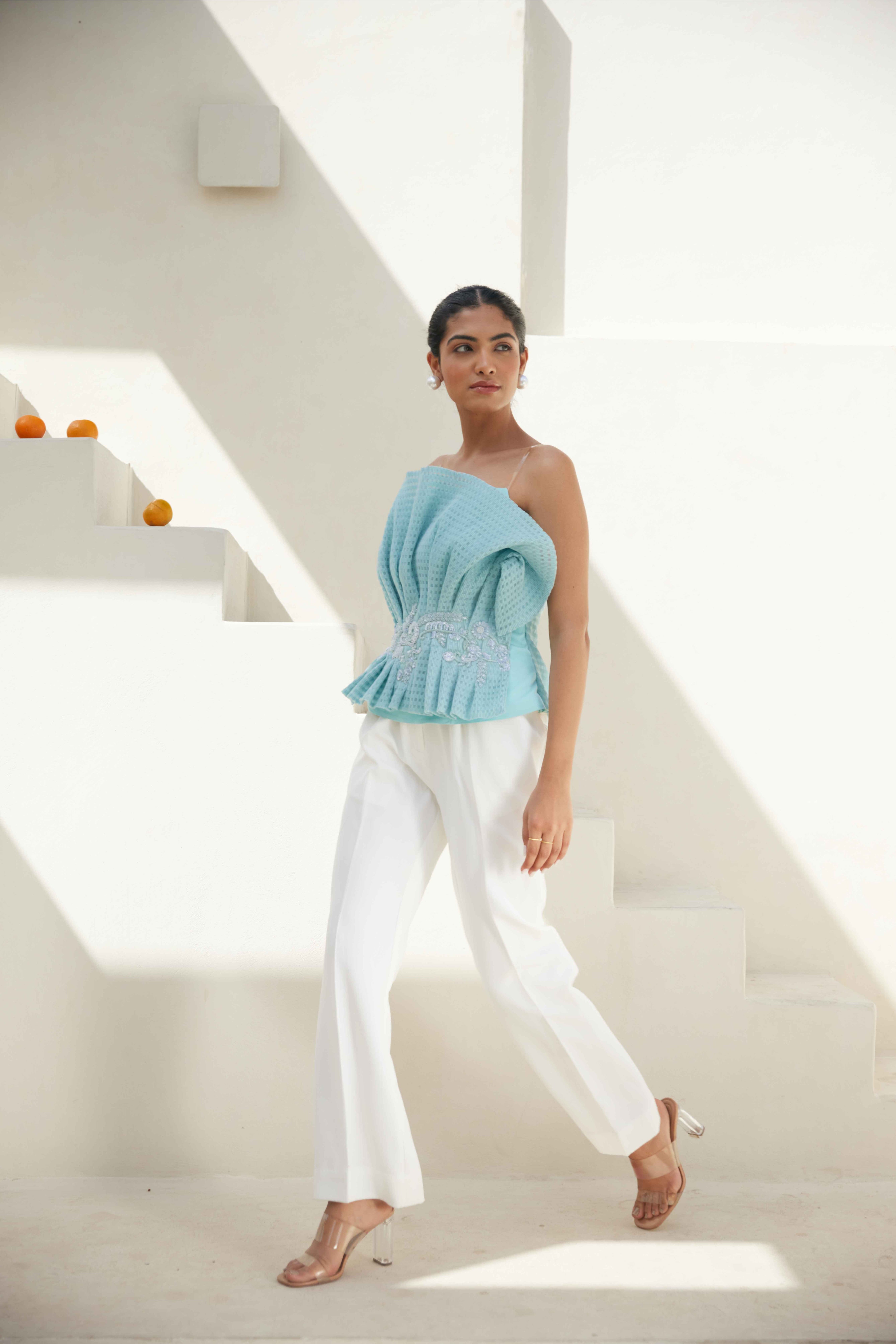Sapphire Skyline Bejewelled Top