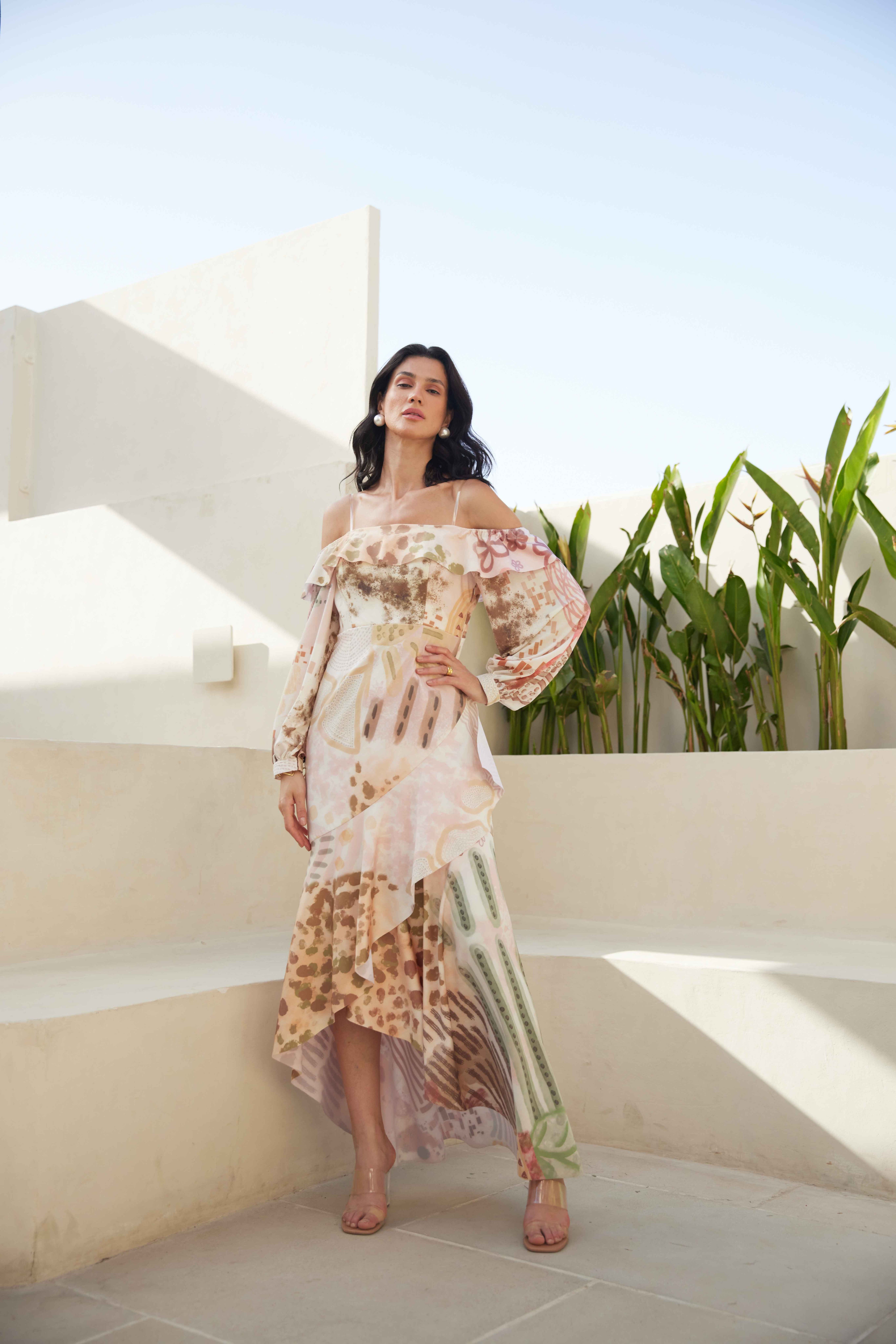 Mojave Melange Boho Dress