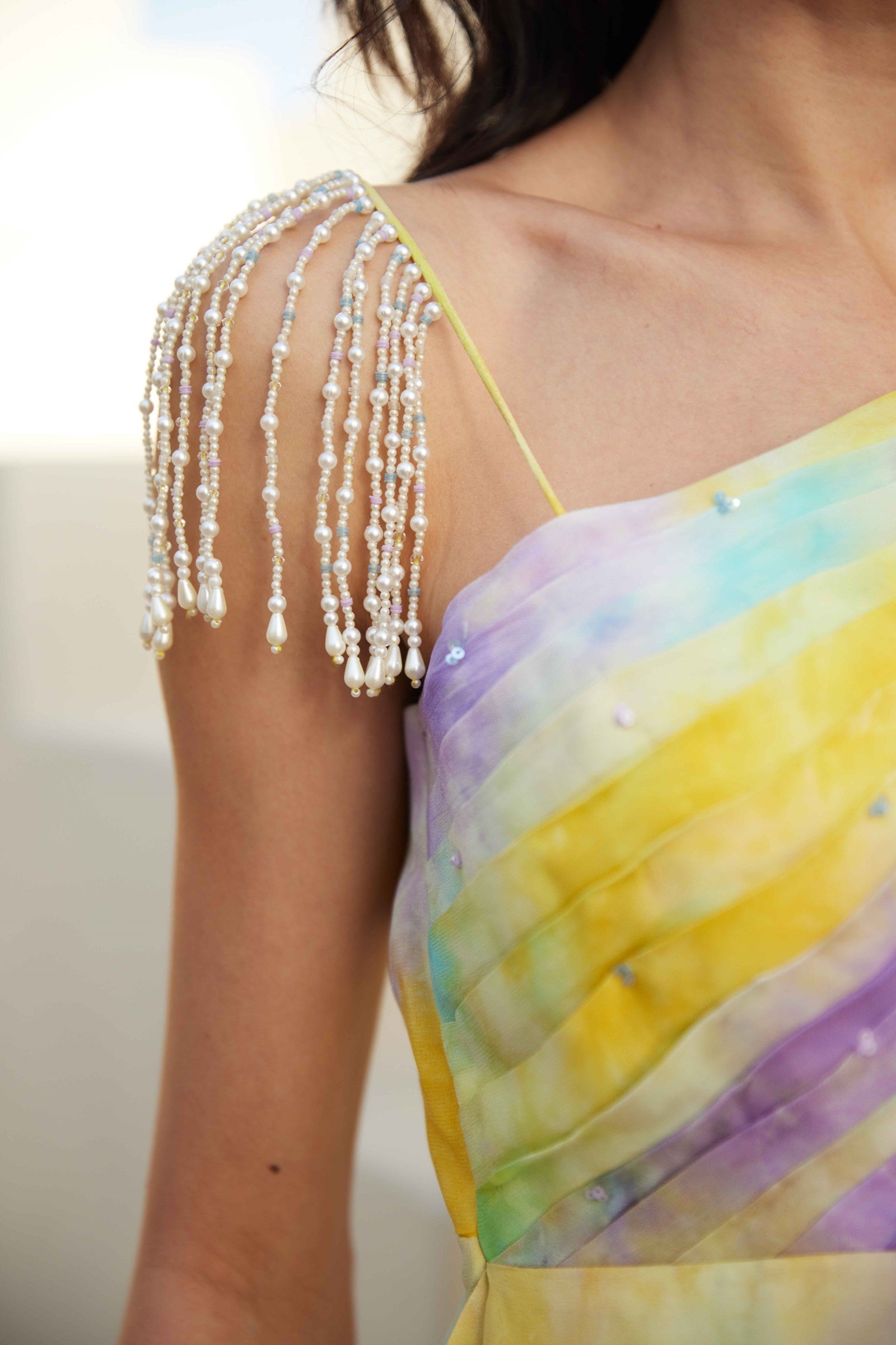 Sunlit Shibori Fusion Dress