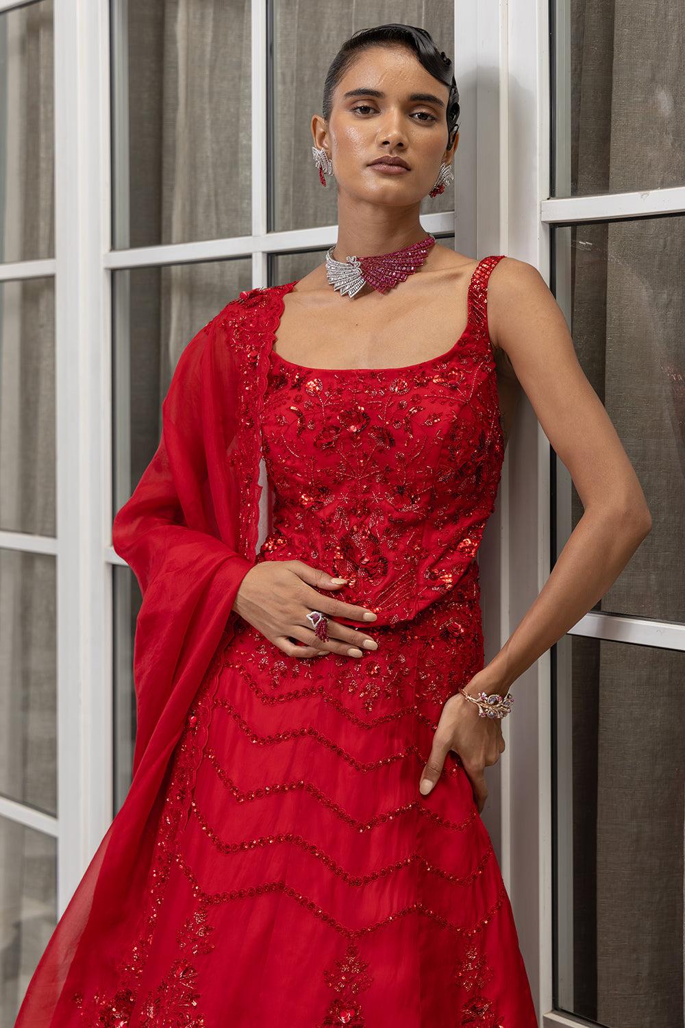 Corset Lehenga Set