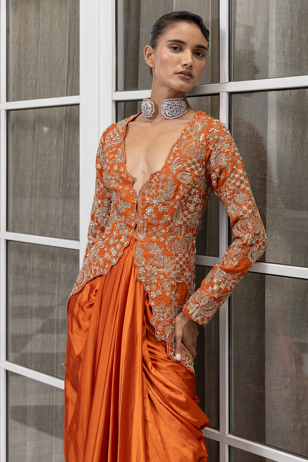 Jacket Gown Set