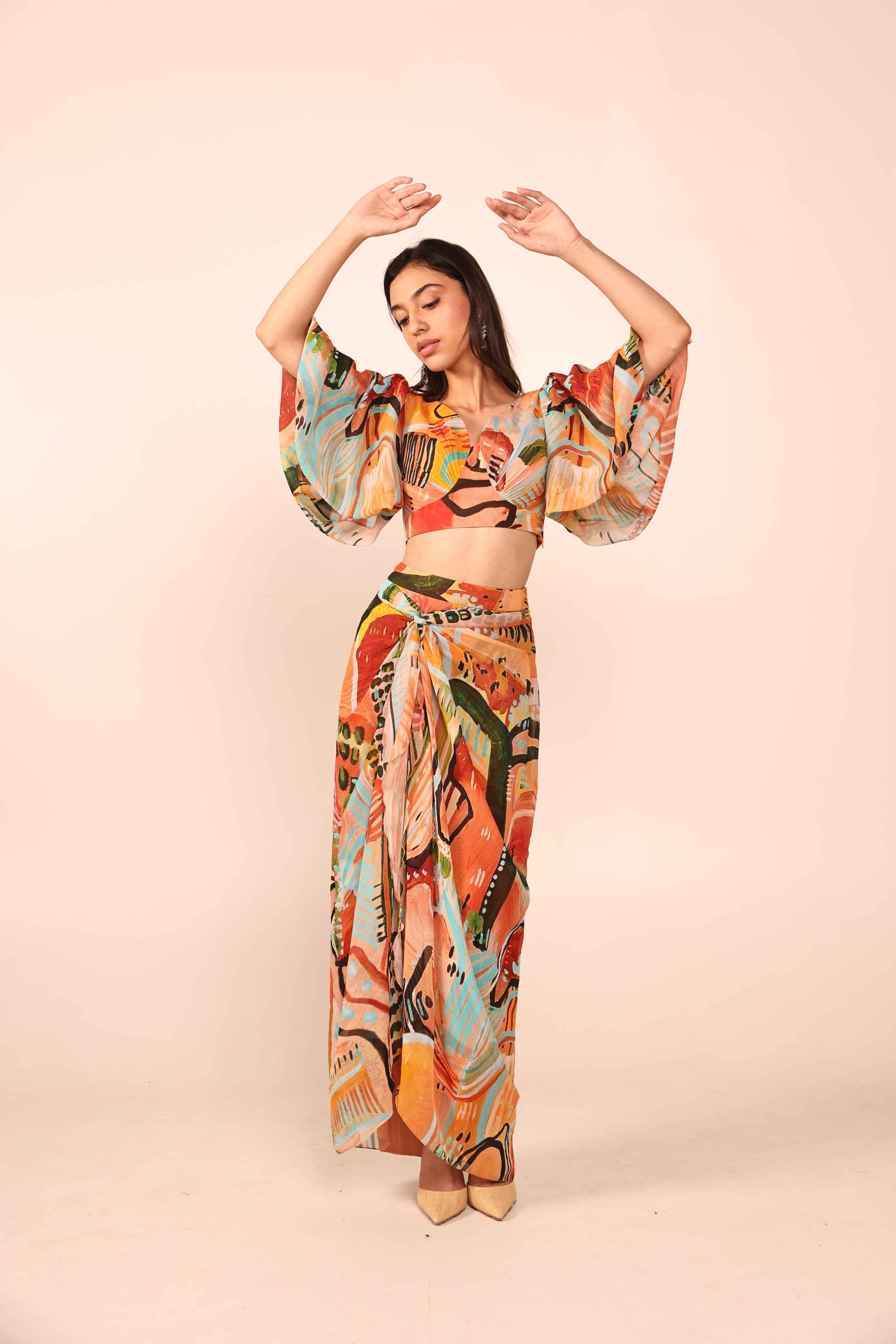 Jungle Jive Georgette Co-ord Set