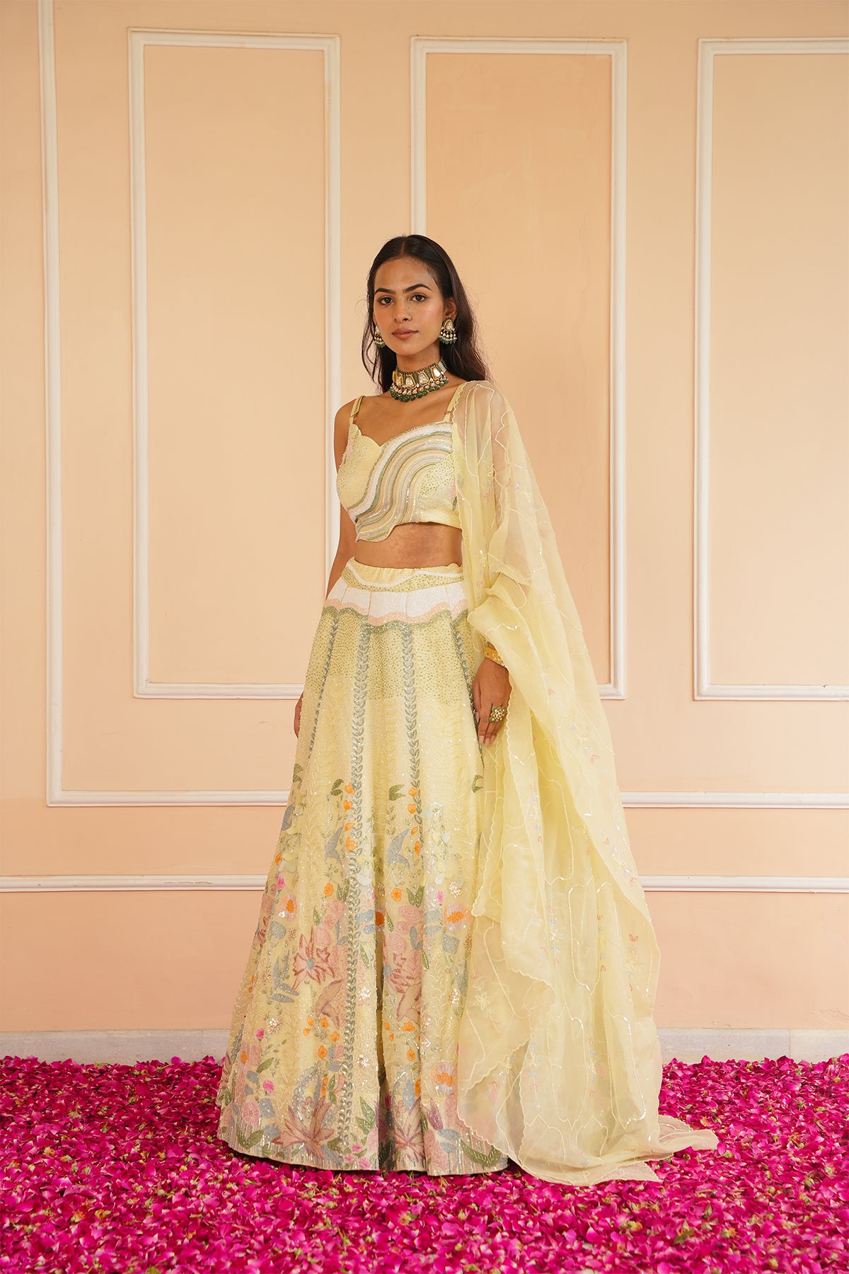 LUNA YELLOW LEHENGA