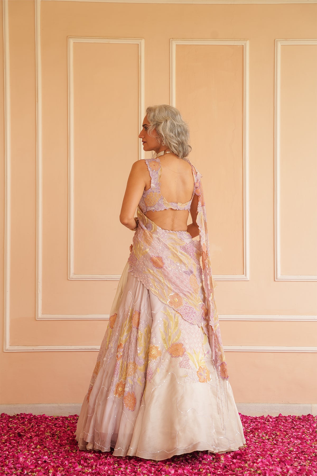 ARYA HANDPAINTED TONAL LEHENGA