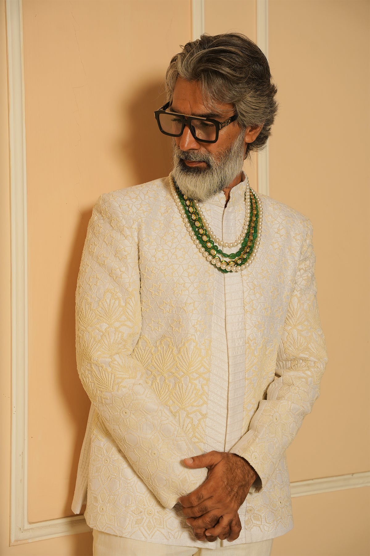 Saj Zardosi Jodhpuri Set Saj Zardosi Jodhpuri Set