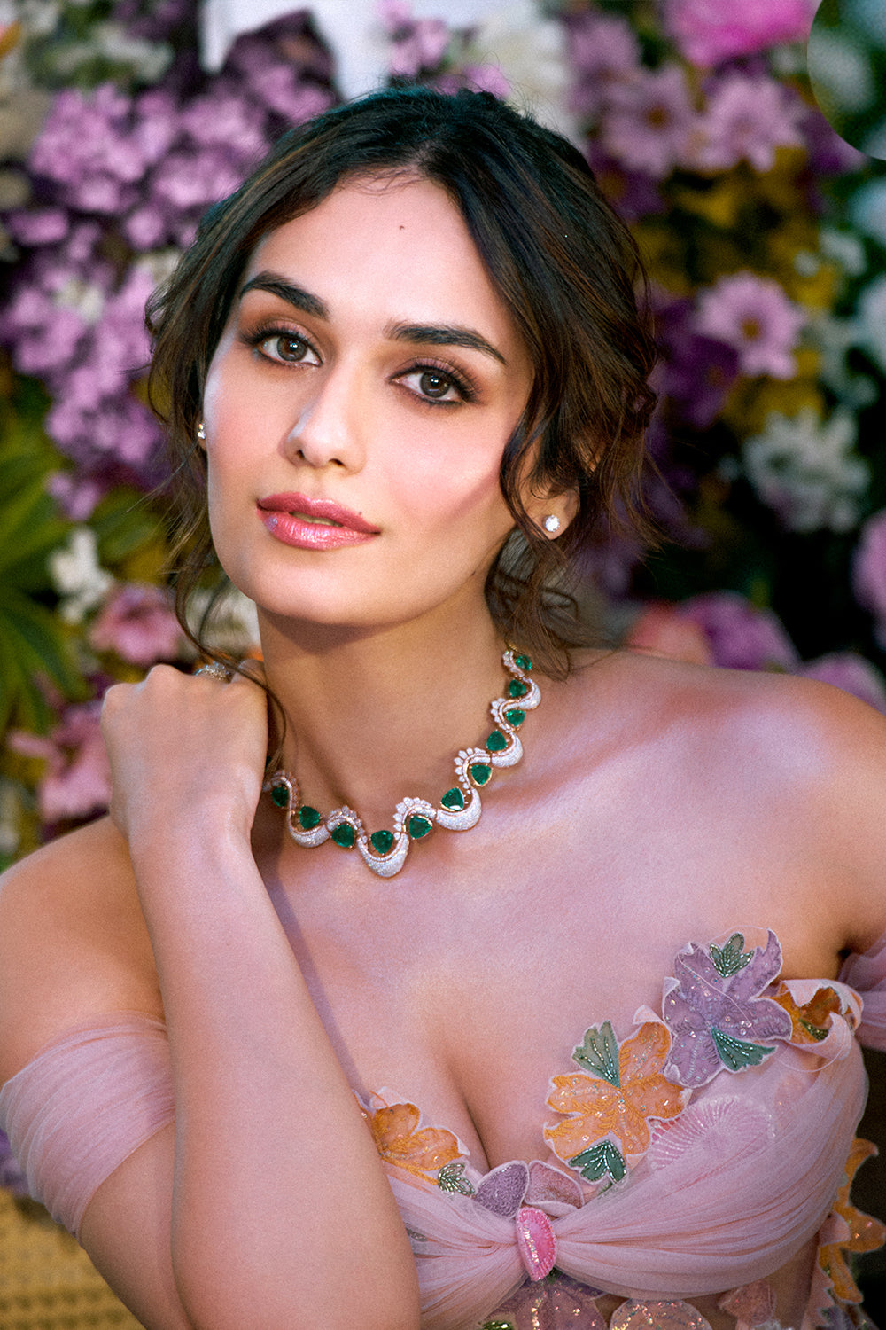 Manushi Chhillar in Lavender Lehenga Set