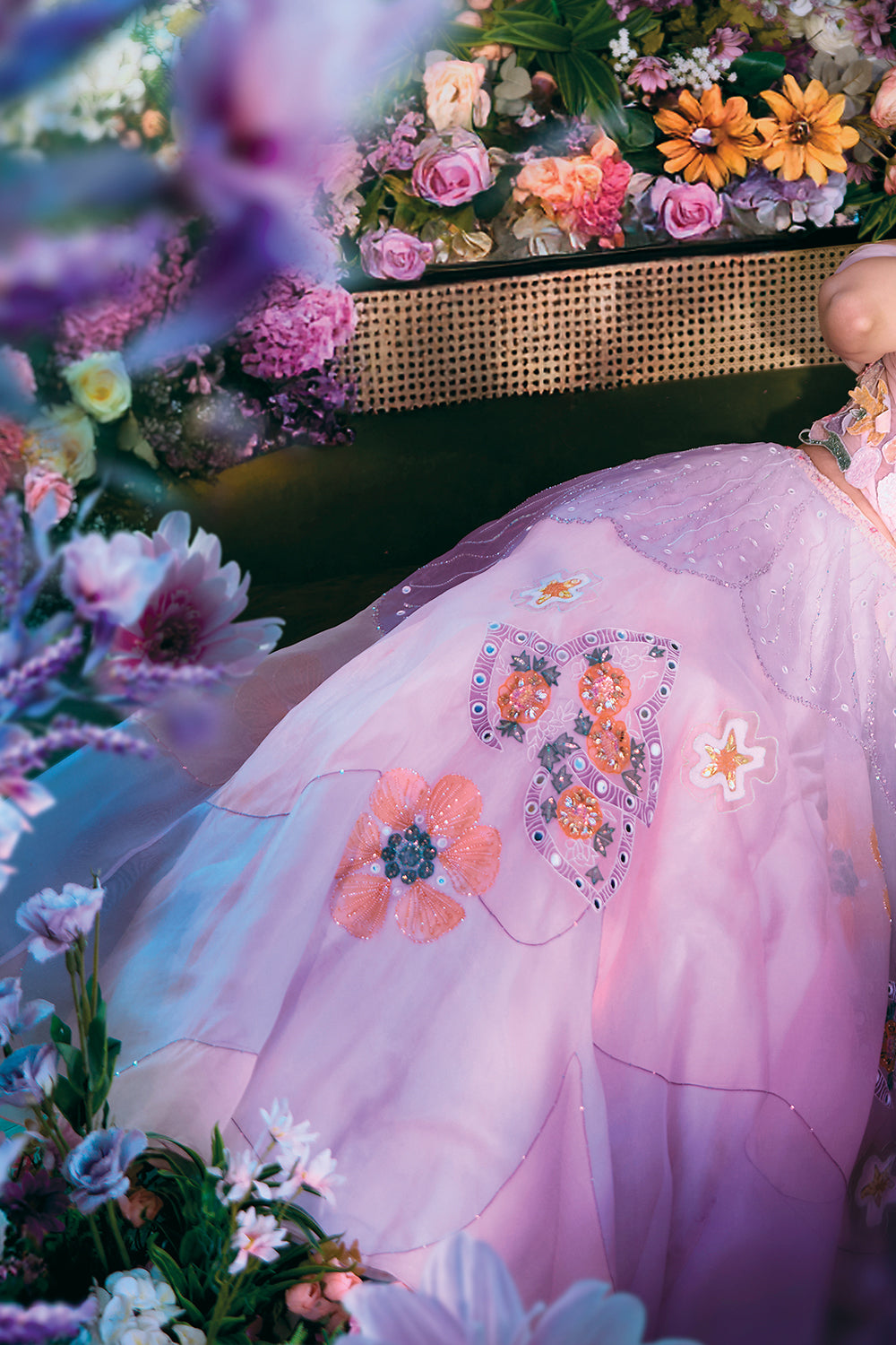 Manushi Chhillar in Lavender Lehenga Set