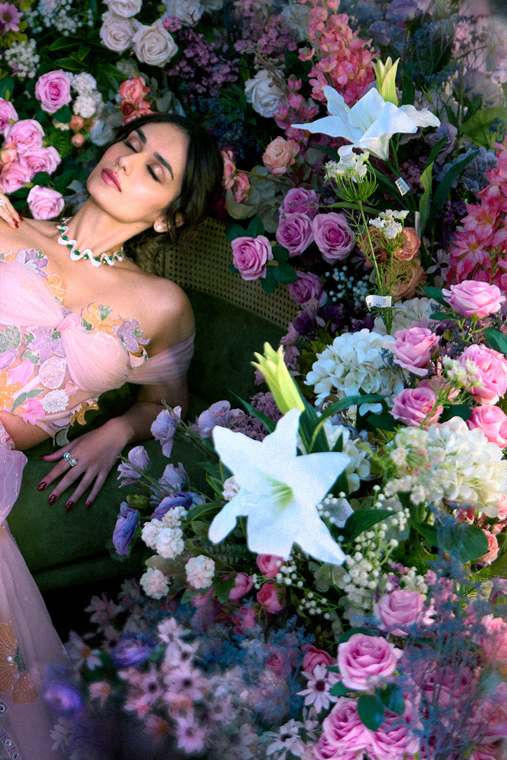 Manushi Chhillar in Lavender Lehenga Set