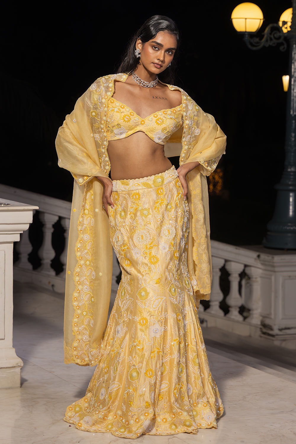 Fish Cut Lehenga Set