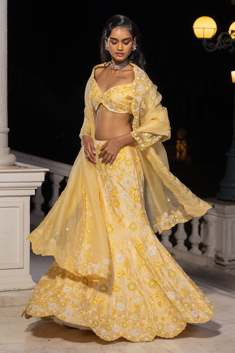 Fish Cut Lehenga Set