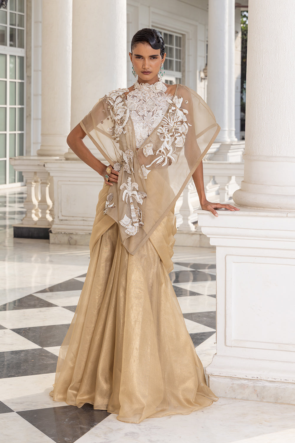 Indo Western Lehenga Set