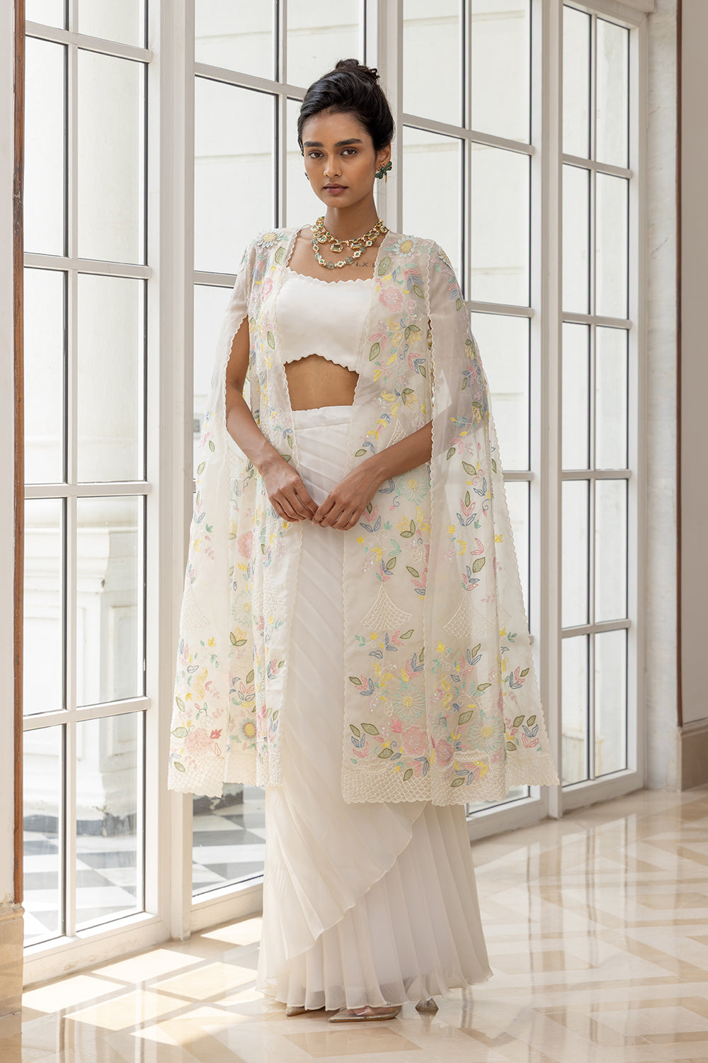 Indo-western Skirt Set