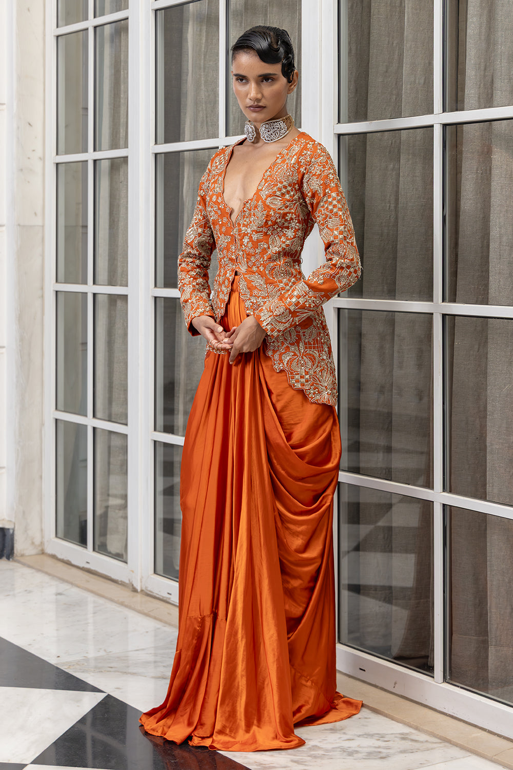 Jacket Gown Set