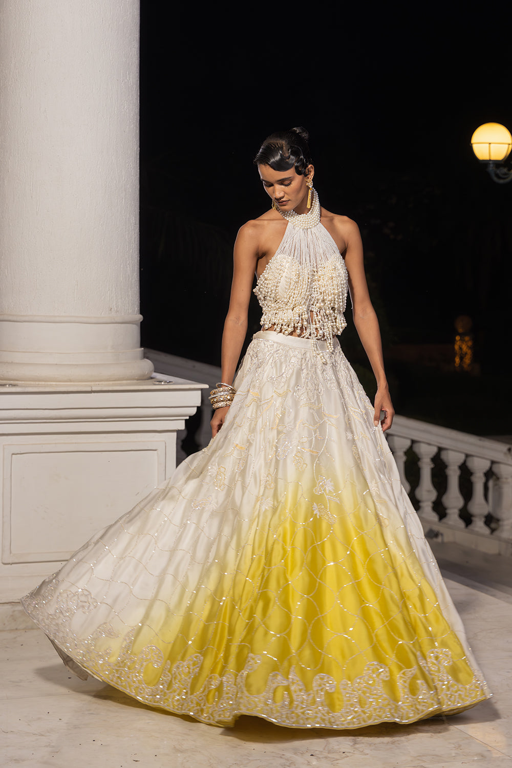 Ombre Lehenga Set