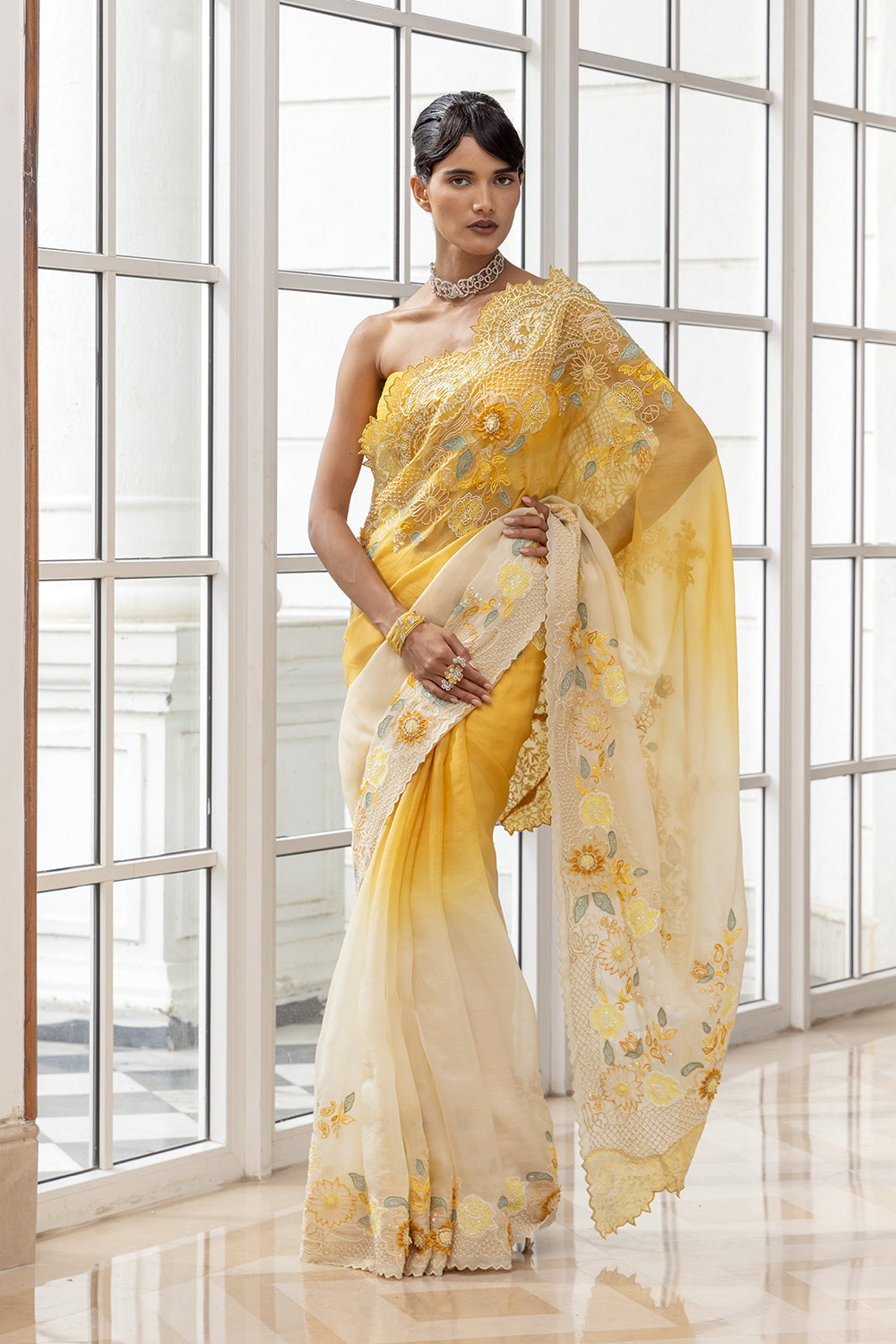 Ombre Saree Set