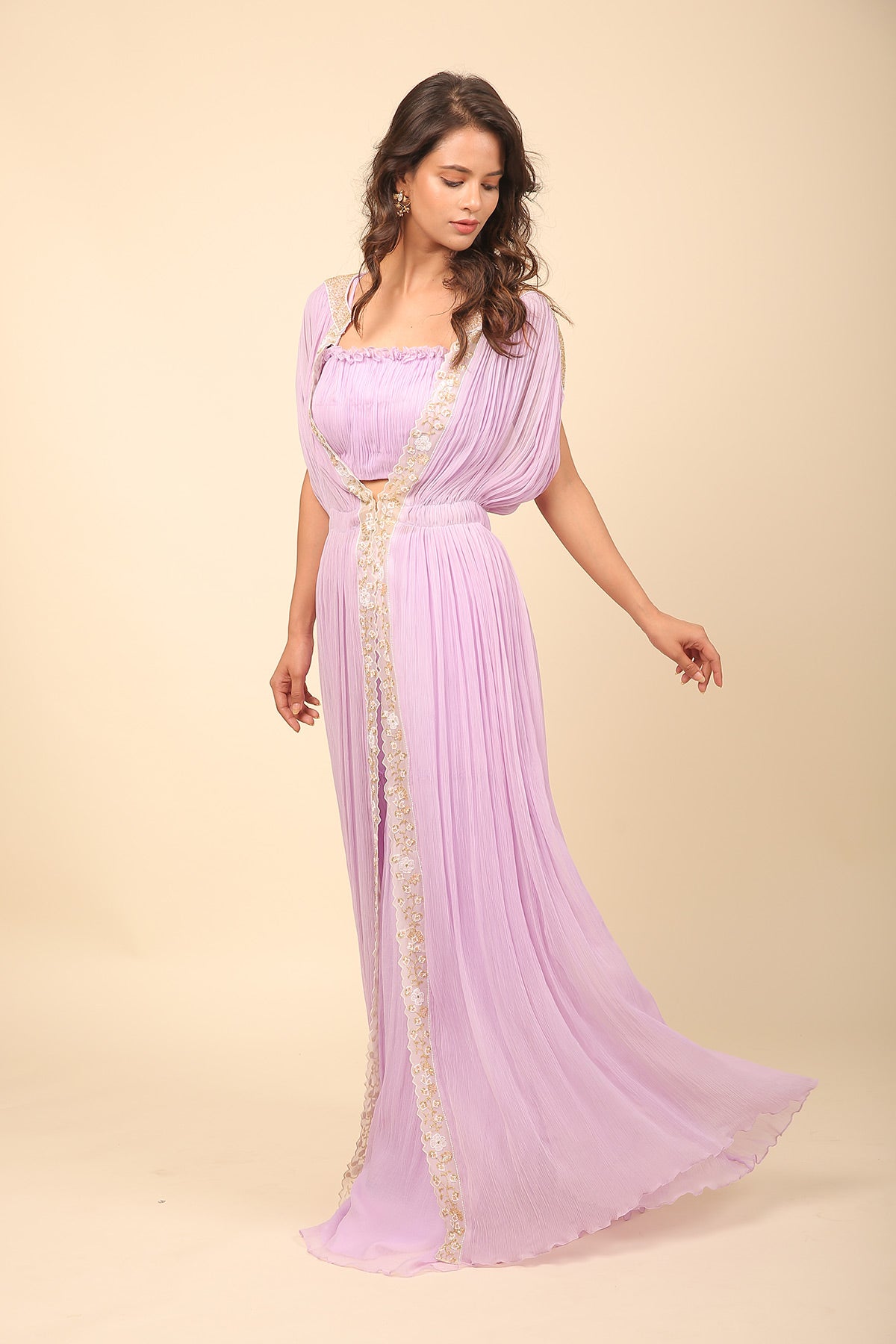 The Lilac Sharara Set